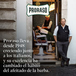 Skægplejesæt Proraso Cypress & Vetyver 3 stks produktemballage