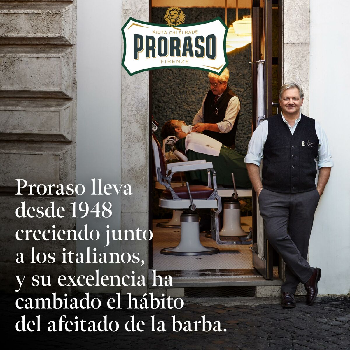 Skægplejesæt Proraso Cypress & Vetyver 3 stks produktemballage