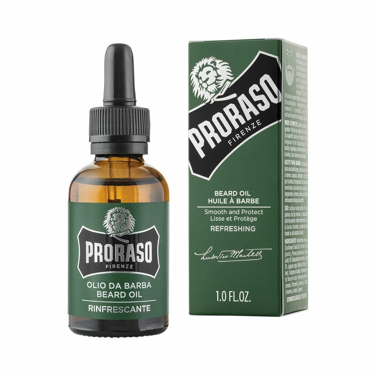 Skægplejesæt Proraso Línea Refrescante 3 stks produktemballage