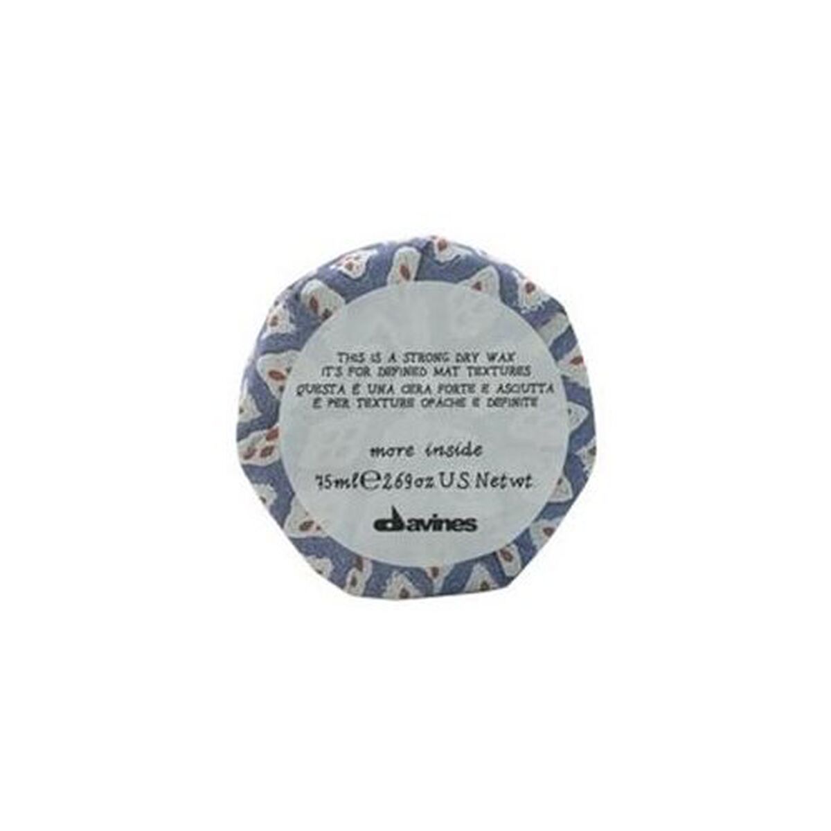 Wax Davines Mi Strong Dry Wax 75 ml til kvinder hårvoks emballage