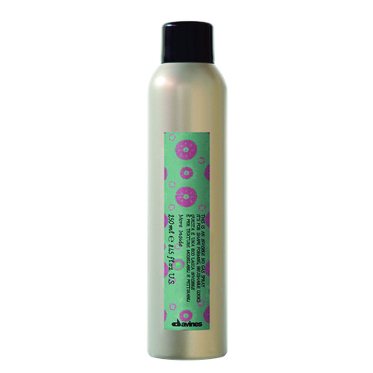 Medium Hold Spray Davines Mi Invisible No Gas Spray 250 ml til kvinder produkt emballage