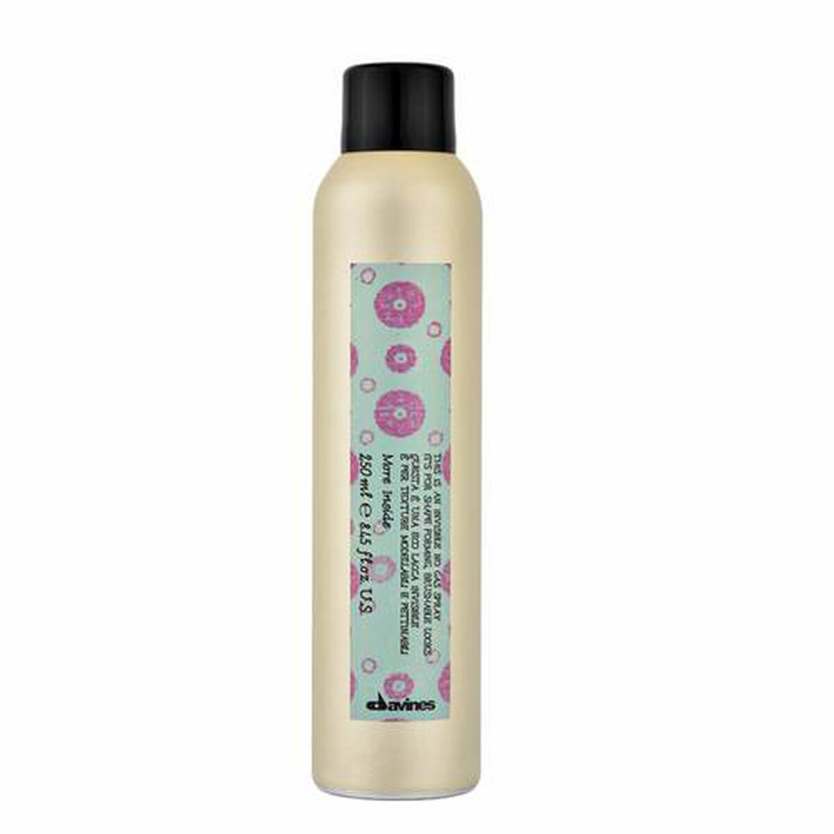 Medium Hold Spray Davines Mi Invisible No Gas Spray 250 ml til kvinder produkt emballage