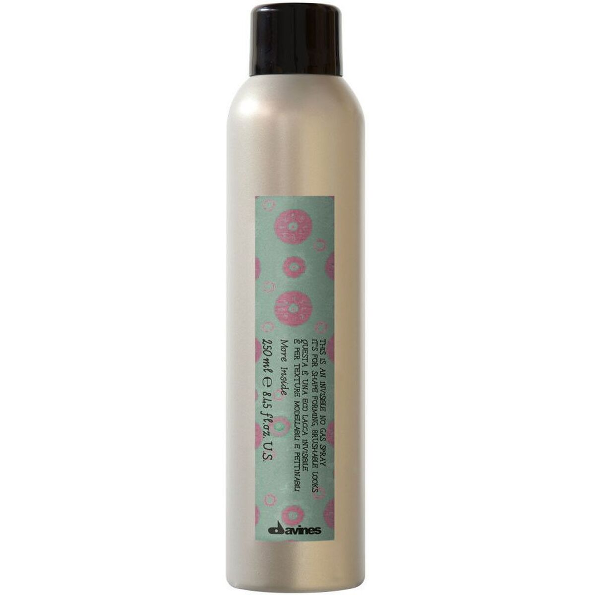 Medium Hold Spray Davines Mi Invisible No Gas Spray 250 ml til kvinder produkt emballage
