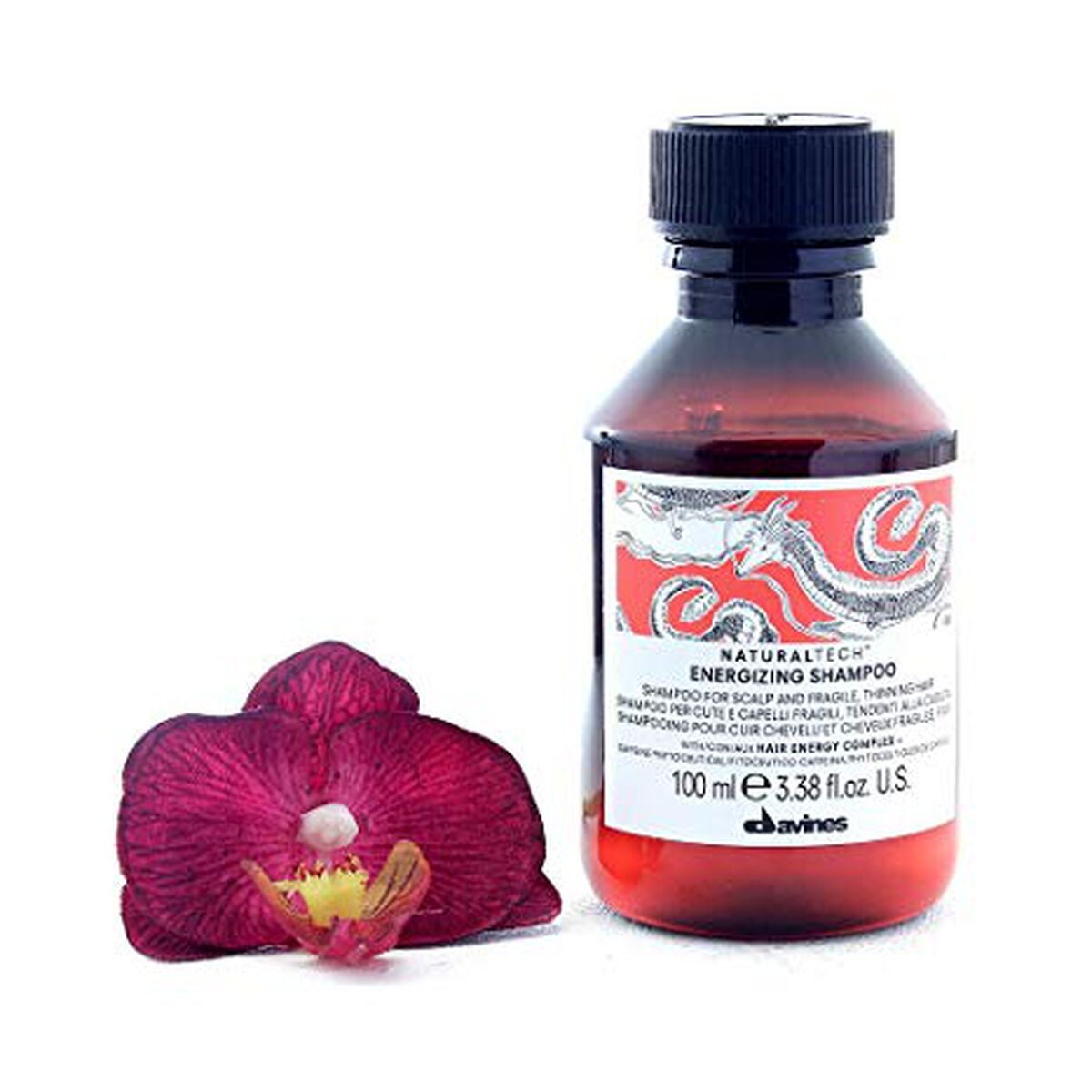 Rensende Shampoo Davines Energizante 100 ml shampooflaske