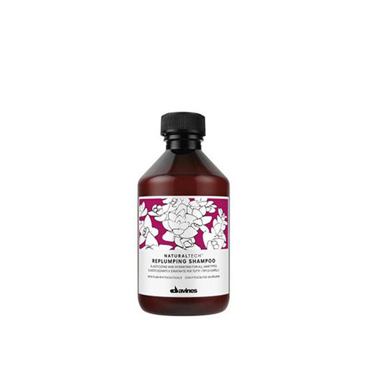 Moisturizing Shampoo Davines Replumping 100 ml shampooflaske