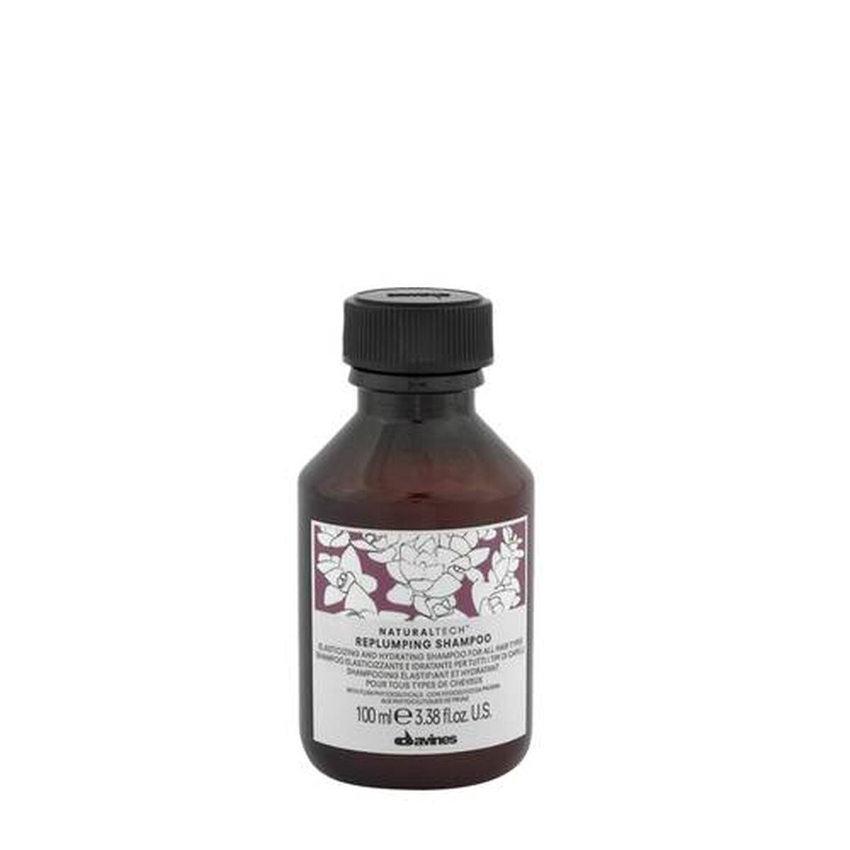 Moisturizing Shampoo Davines Replumping 100 ml shampooflaske