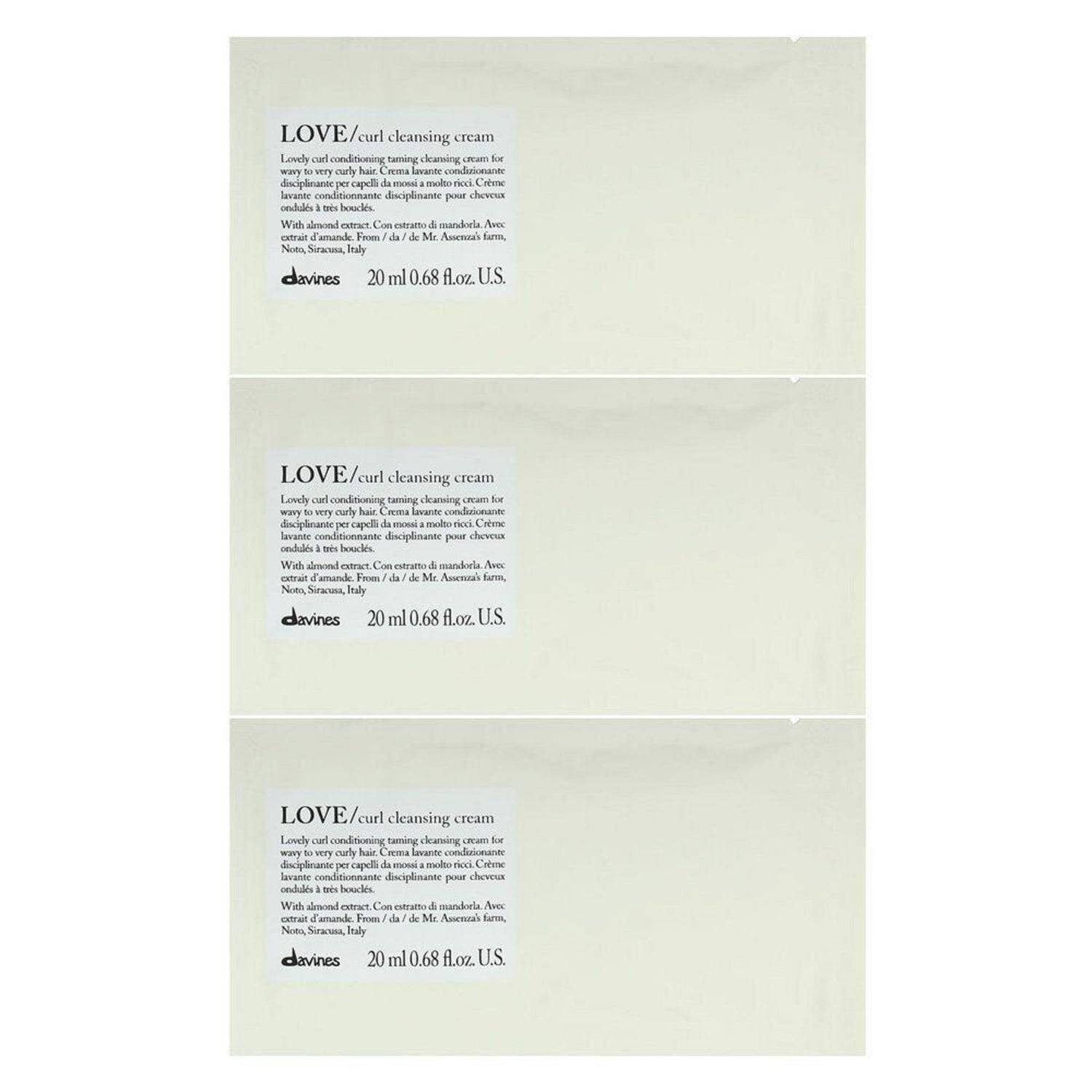 Davines, Love, Hair Shampoo, 12 pcs, 20 ml