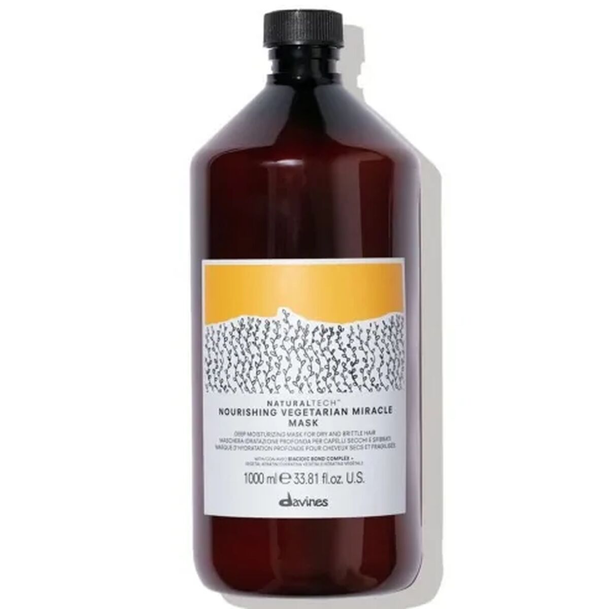 Nærende hårmaske Davines NaturalTech Vegetarian Miracle 1 L hårmaskeemballage