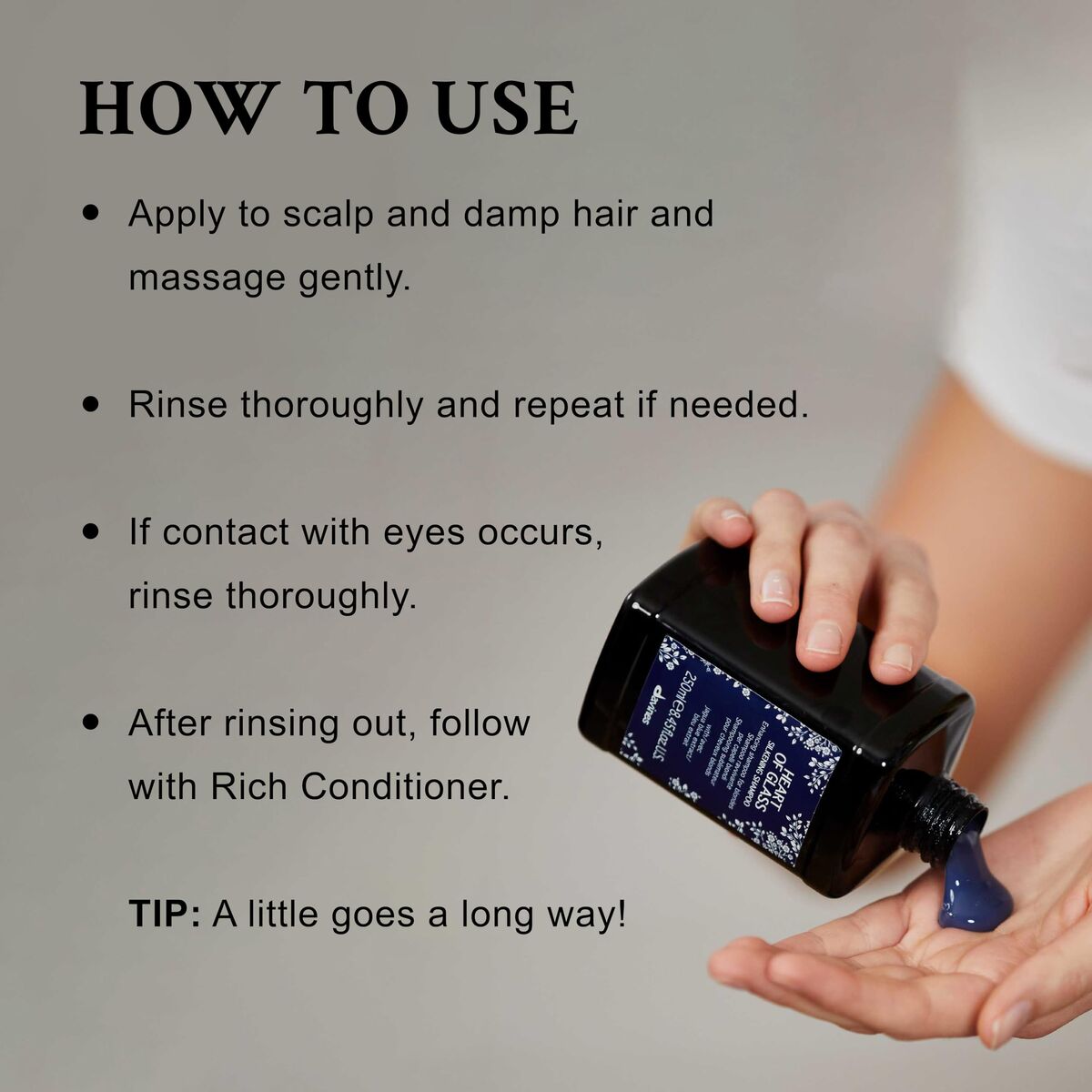 Shampoo Davines til kvinder shampooflaske