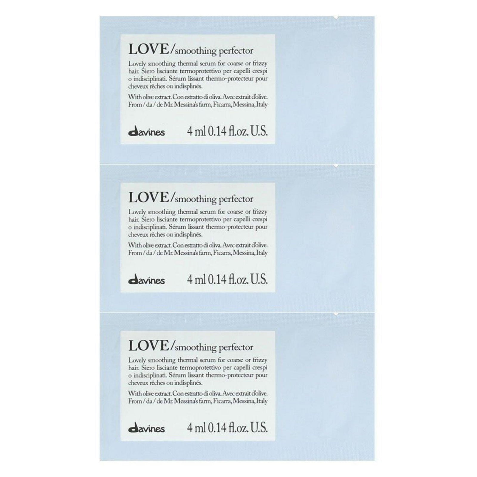 Davines, Love, Hair Leave-In Cream Treatment, 12 pcs, 4 ml