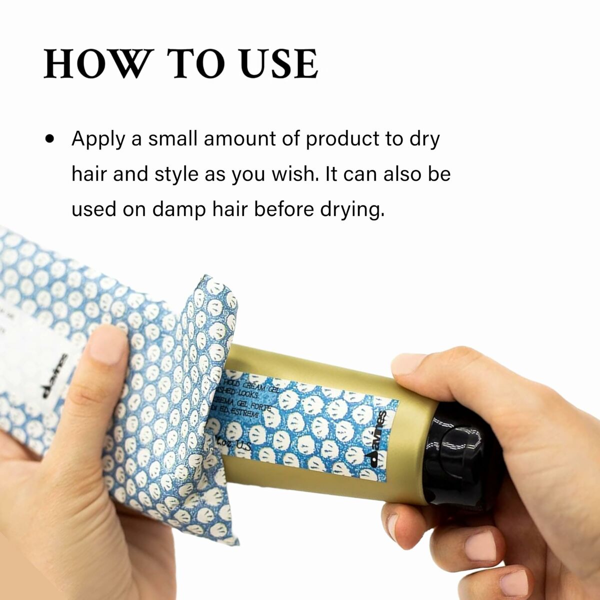 Styling Gel Davines 125 ml hudplejeemballage