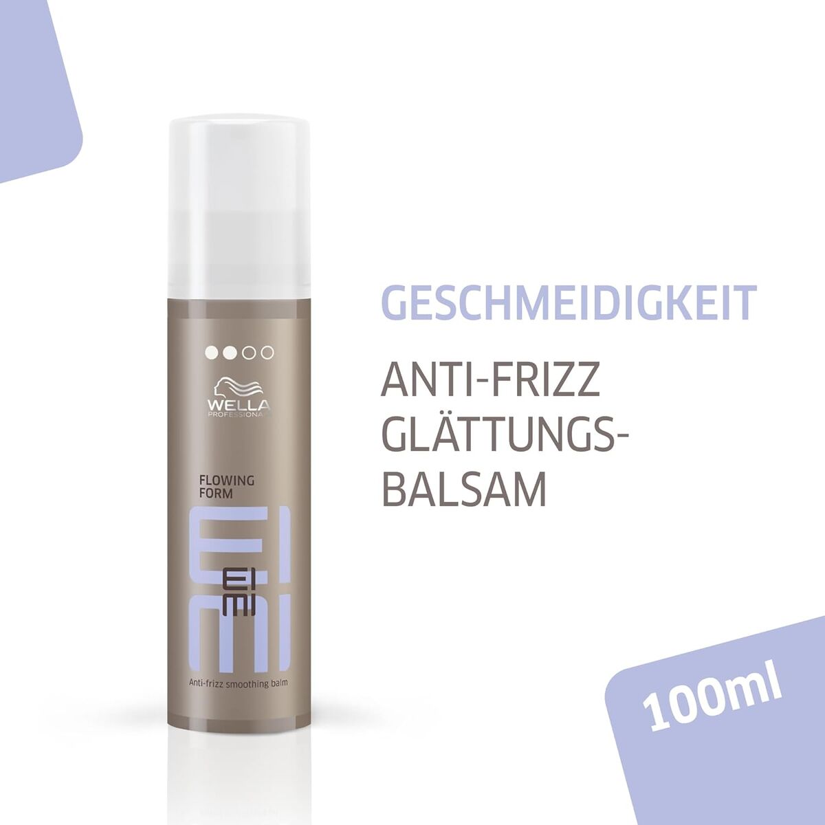 Flexible Fixing Cream Wella EIMI SMOOTH 100 ml hudplejeemballage
