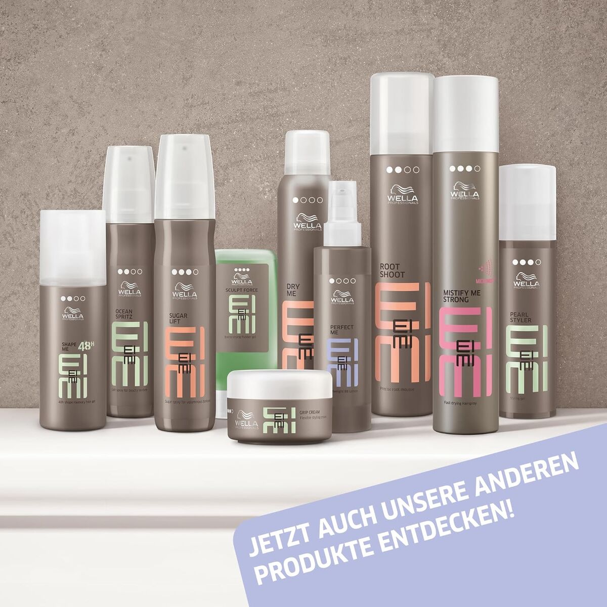 Flexible Fixing Cream Wella EIMI SMOOTH 100 ml hudplejeemballage