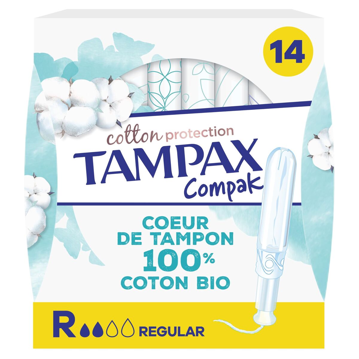 Tampax ALGODÓN (14 enheder) produktemballage