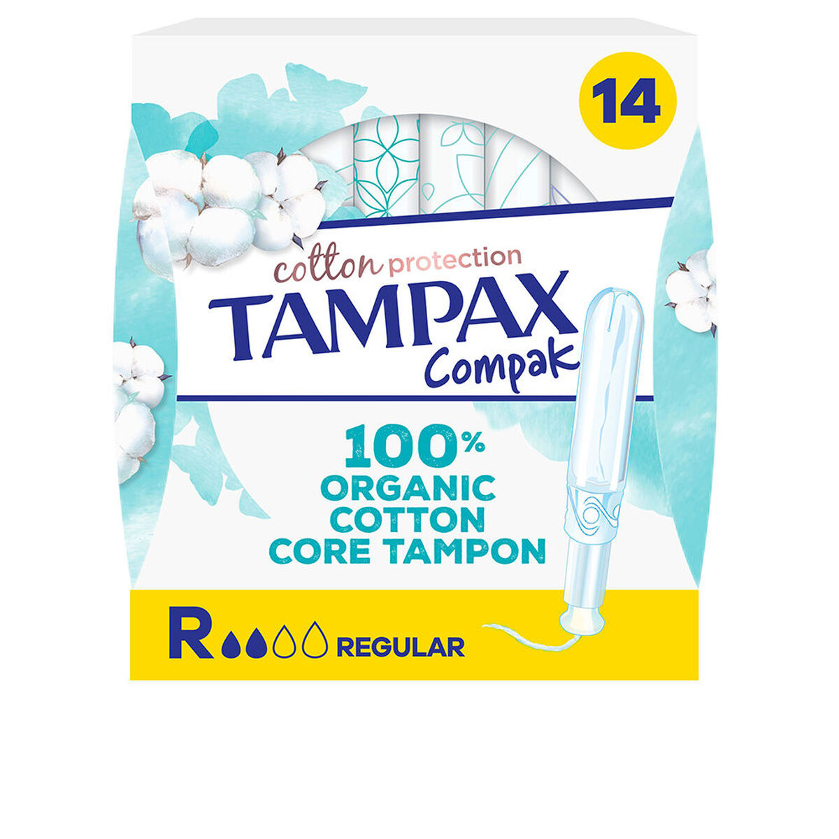 Tampax ALGODÓN (14 enheder) produktemballage