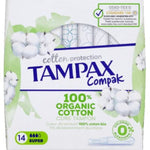 Tampax ALGODÓN (14 enheder) produktemballage