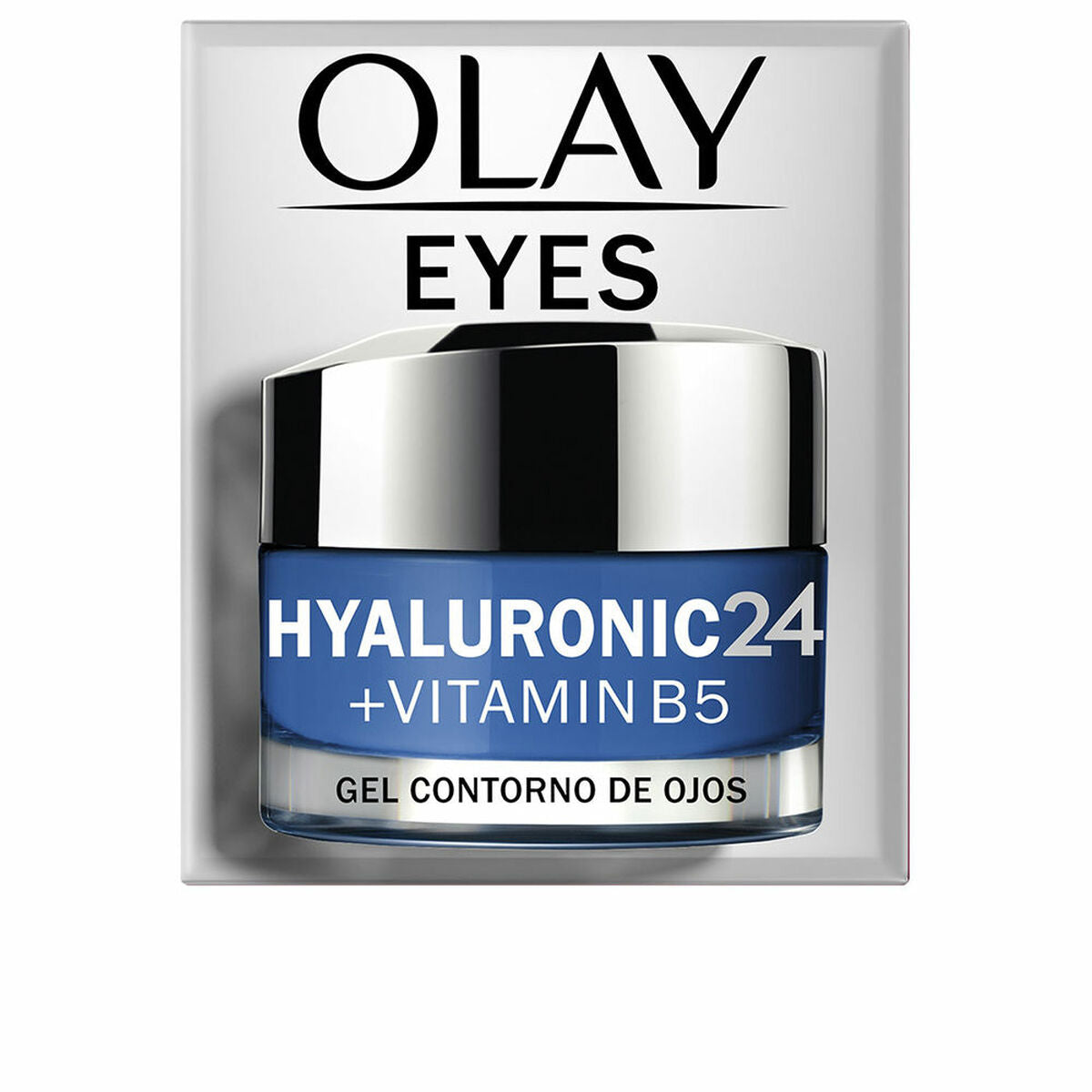 Gel til øjenområdet Olay Hyaluronic 24 15 ml Vitamin B5 til kvinder hudplejeemballage
