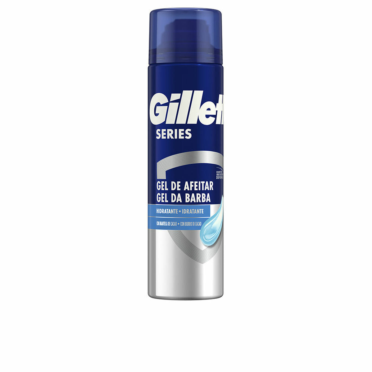 Barbergel Gillette SERIES 200 ml hudplejeemballage