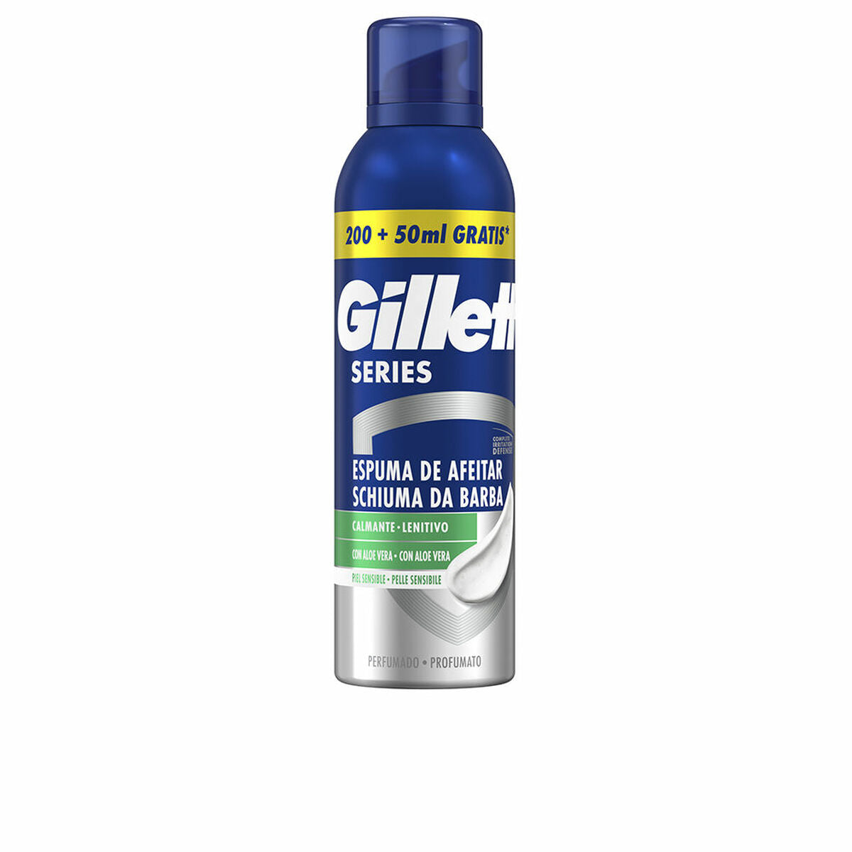 Barberskum Gillette SERIES 250 ml til mænd produktemballage