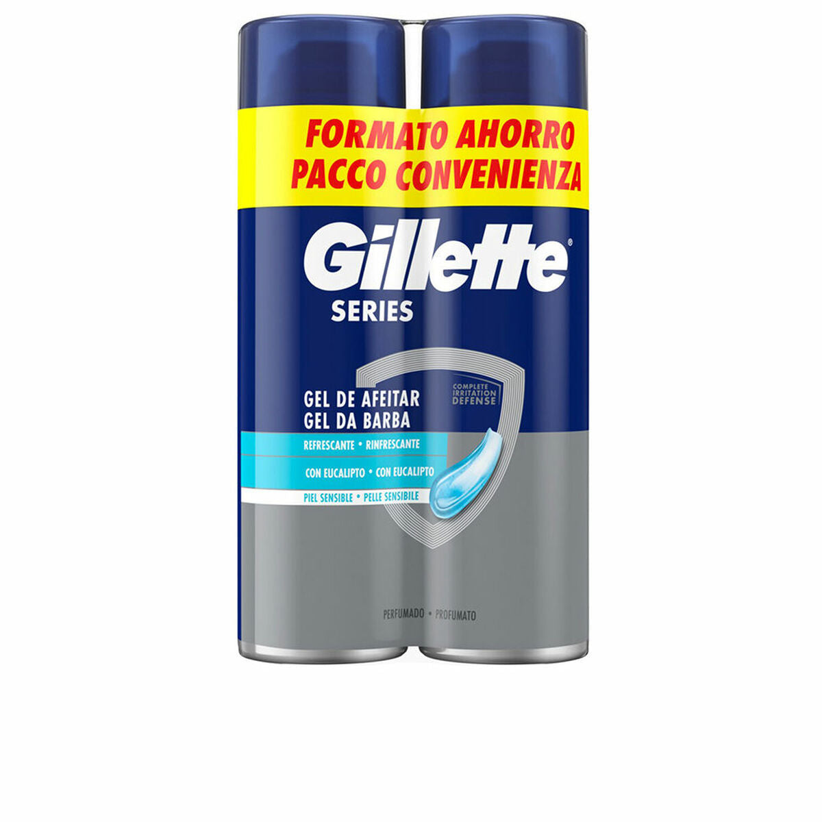 Barbergel Gillette SERIES 200 ml 2 Enheder hudplejeemballage