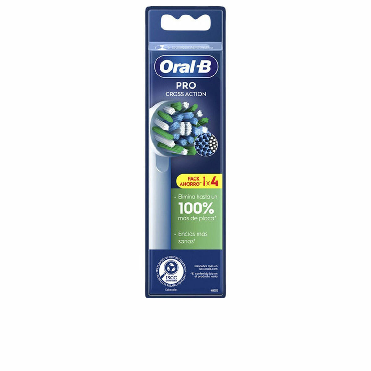 Toilettaske Oral-B CROSS ACTION Hvid (4 enheder) produktemballage