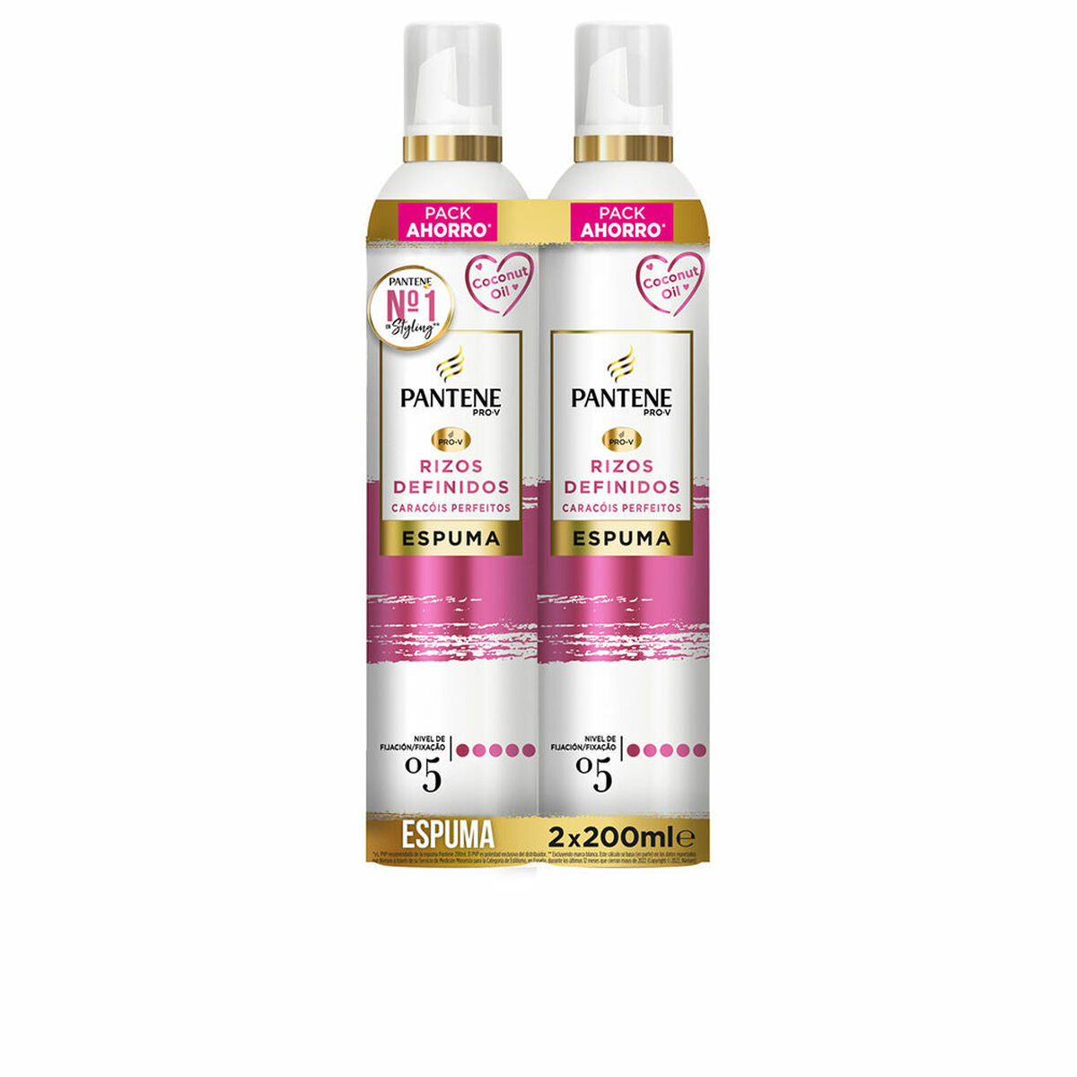 Skum til Krøller Pantene 200 ml 2 x 200 ml til Dame produktemballage
