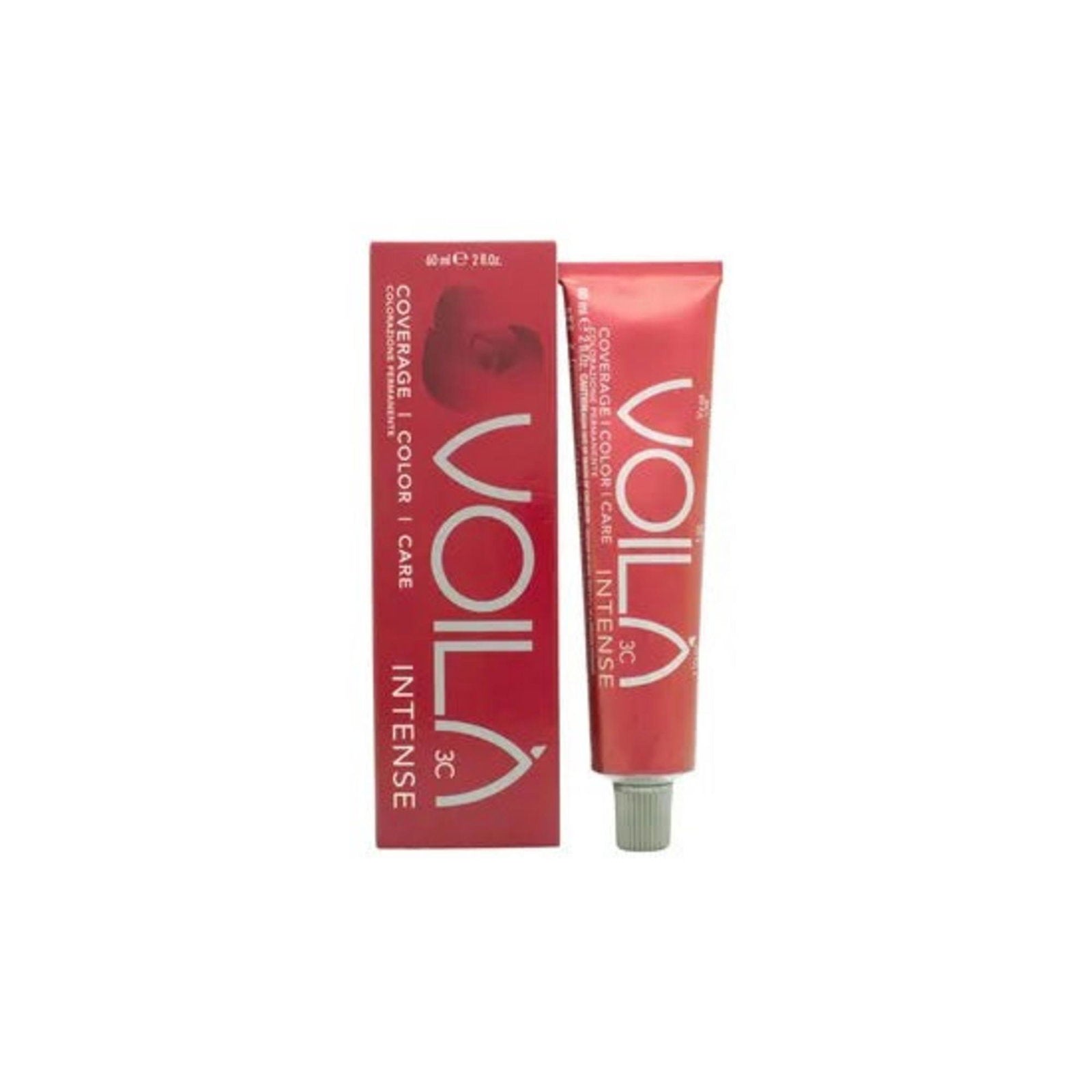 Intercosmo, Voila 3C Intense, Permanent Hair Dye, 4.62 Medium Burgundy Brown, 60 ml