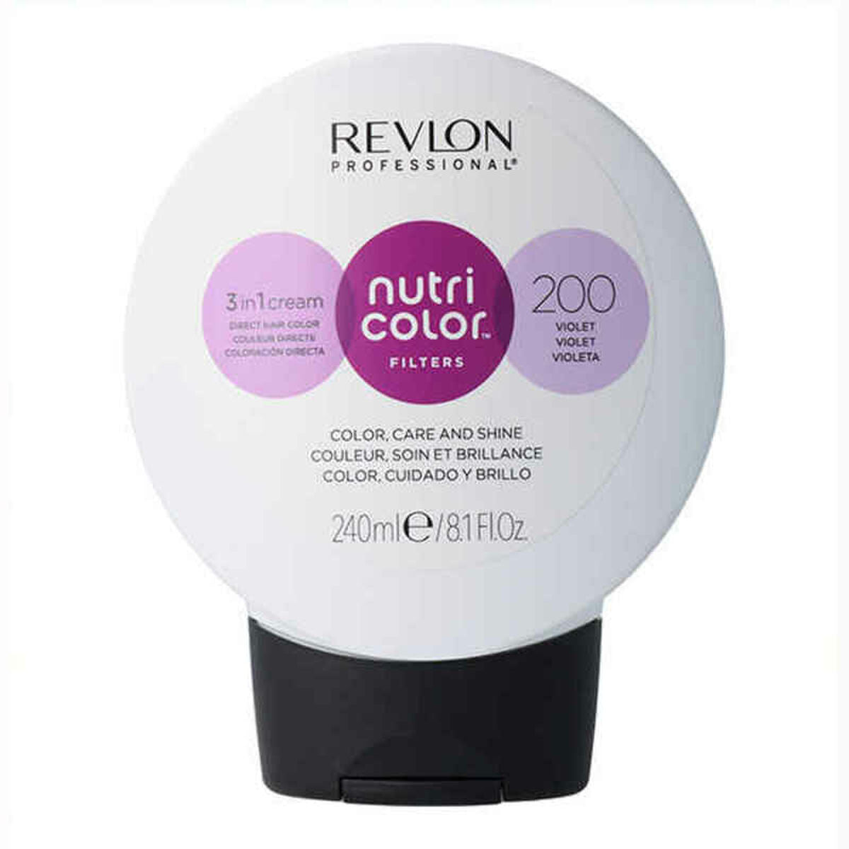 Permanent Dye Revlon Violet Nº 200 240 ml produktemballage