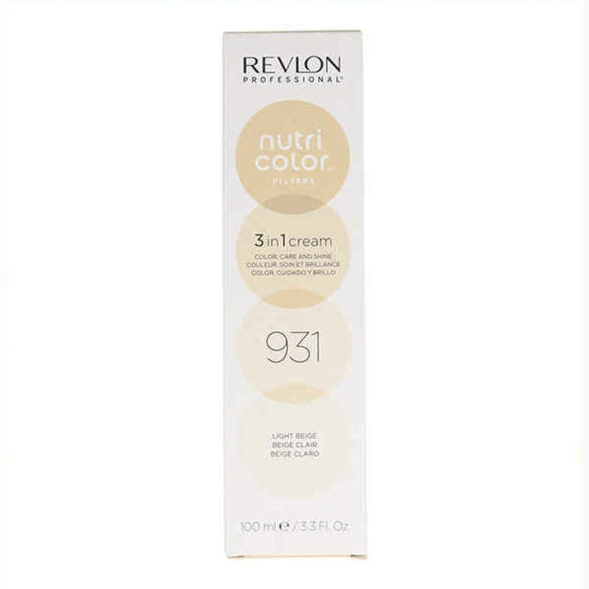 Permanent Color Creme Revlon 931 - Lys Beige Nº 931 100 ml 3-i-1 hudplejeemballage