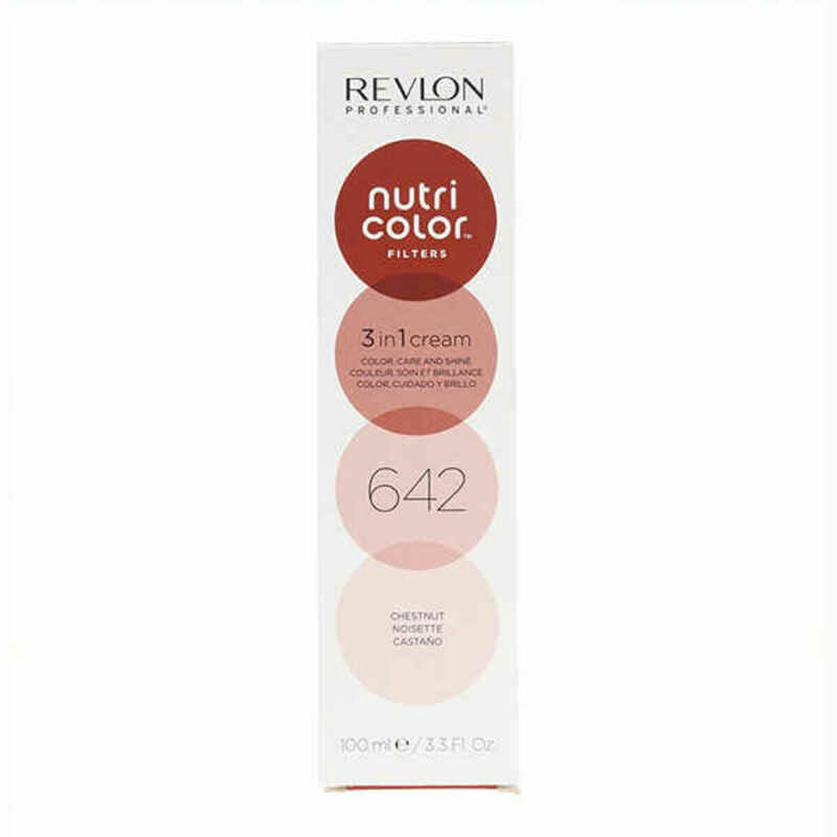 Permanent Dye Nutri Color Revlon 642 Brown (100 ml) til kvinder produktemballage