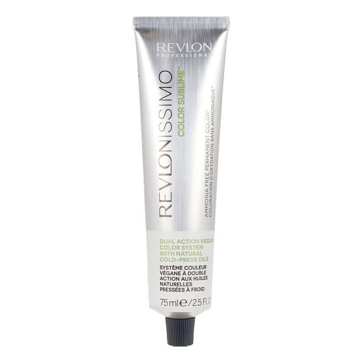 Farve uden ammoniak Revlon Revlonissimo Farve Sublime Nº 6-Rubio Oscuro 75 ml til kvinder produktemballage