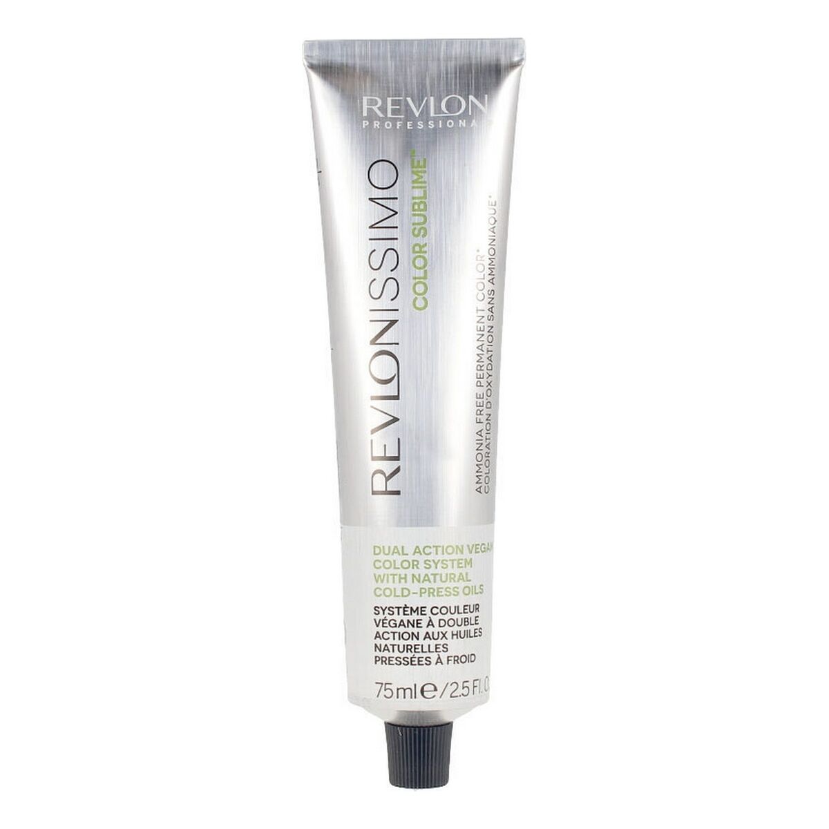 Farve uden ammoniak Revlon Revlonissimo Farve Sublime Nº 7-Rubio Medio 75 ml til Dame produktemballage