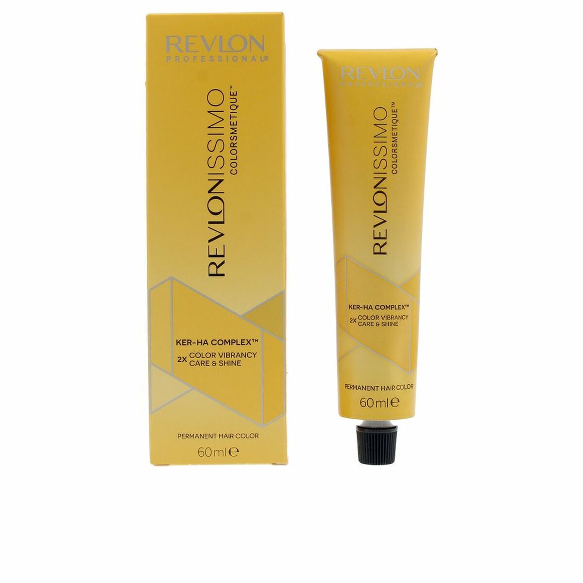 Permanent Dye Revlon Revlonissimo Colorsmetique High Coverage Nº 6,34 Nº 6,34 60 ml til Dame produktemballage