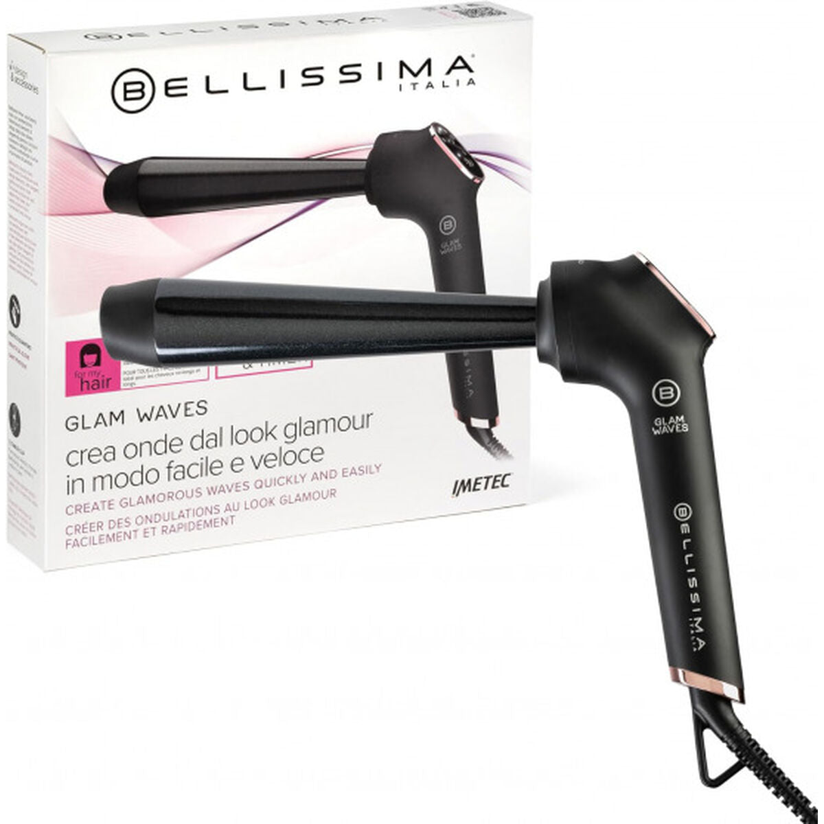 Curling Tongs Bellissima Glam Wavesconica produktemballage