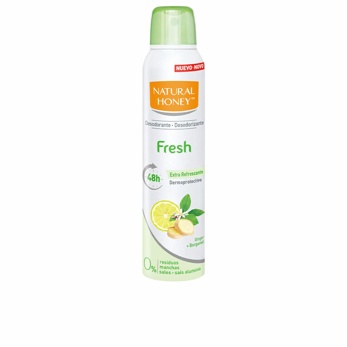 Frisk Deodorant Naturlig Honning Frisk 200 ml produktemballage