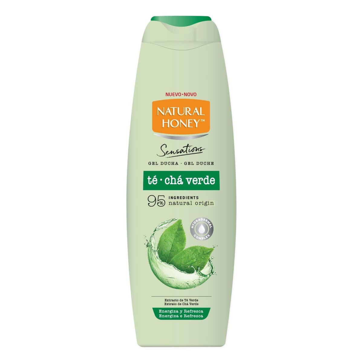 Shower Gel Natural Honning TÉ VERDE 600 ml hudplejeemballage