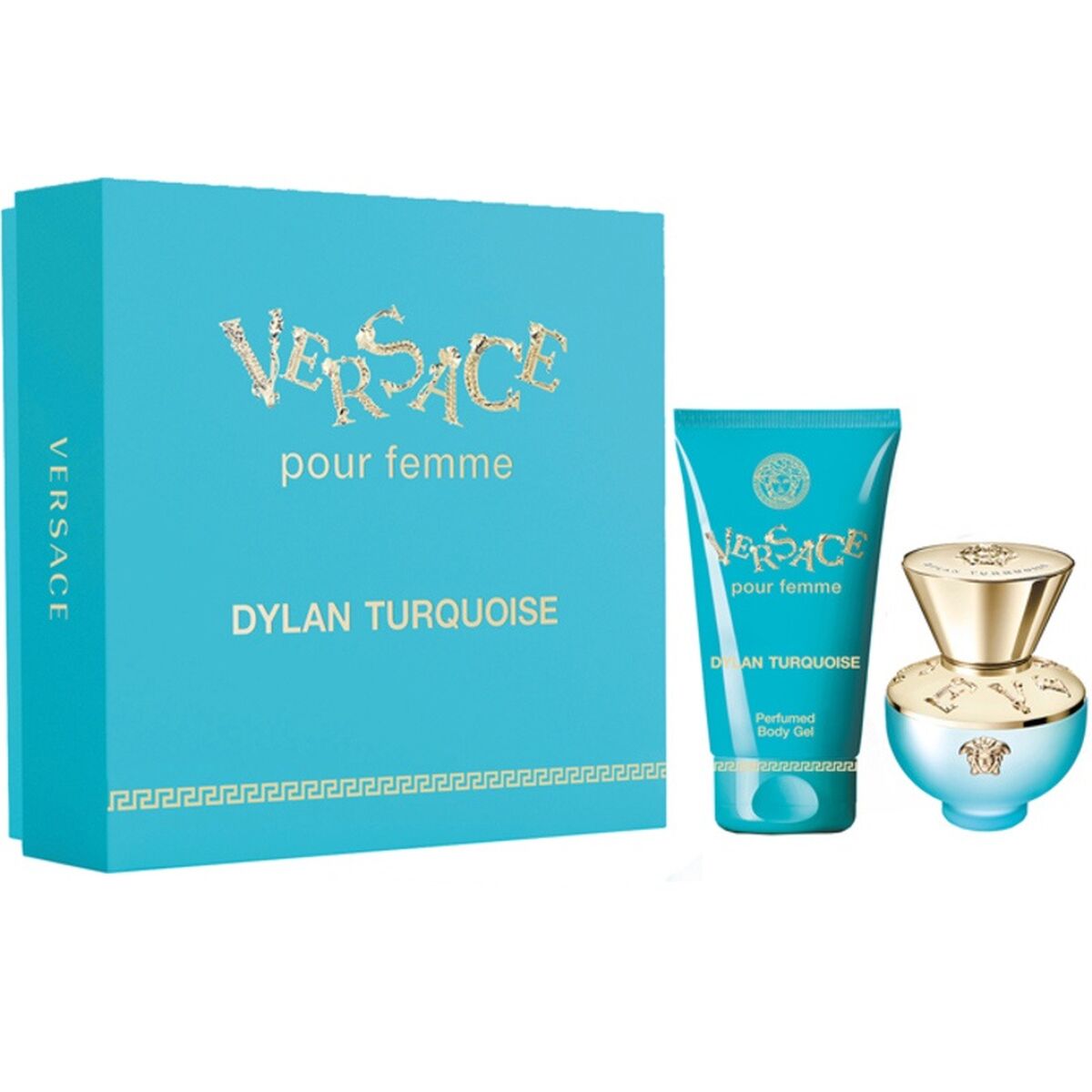 Dameparfume Versace Dylan Turquoise 50 ml til Dame-produktemballage