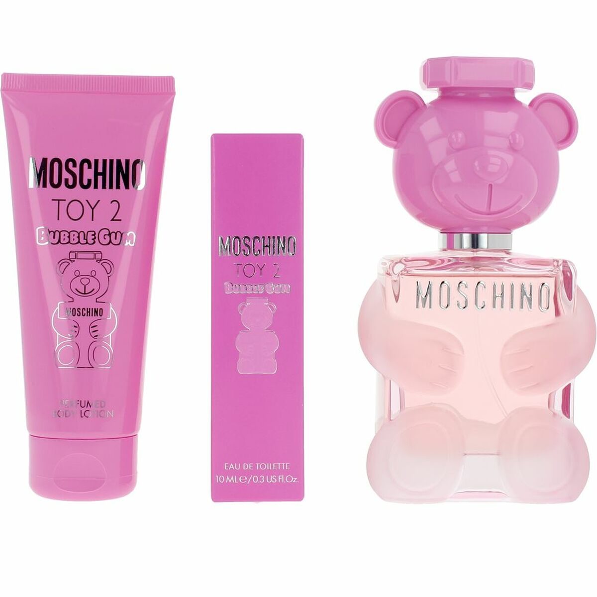 Dameparfumesæt Moschino TOY 3 stykker til kvinder produktemballage