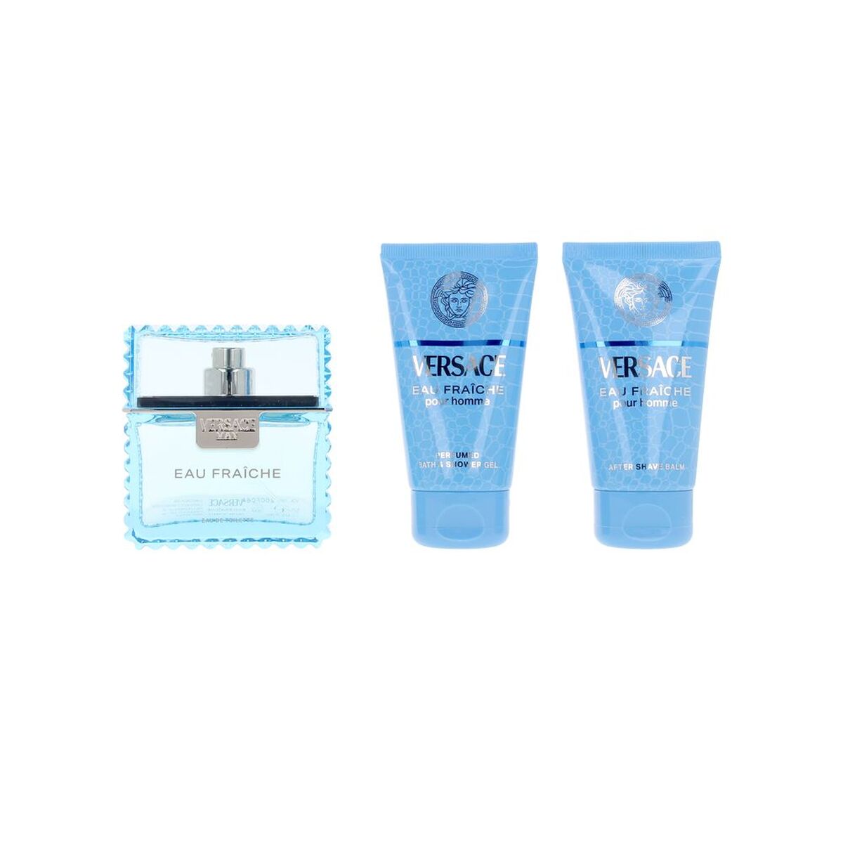 Herreparfumesæt Versace EAU FRAICHE MAN 3 stykker til mænd produktemballage