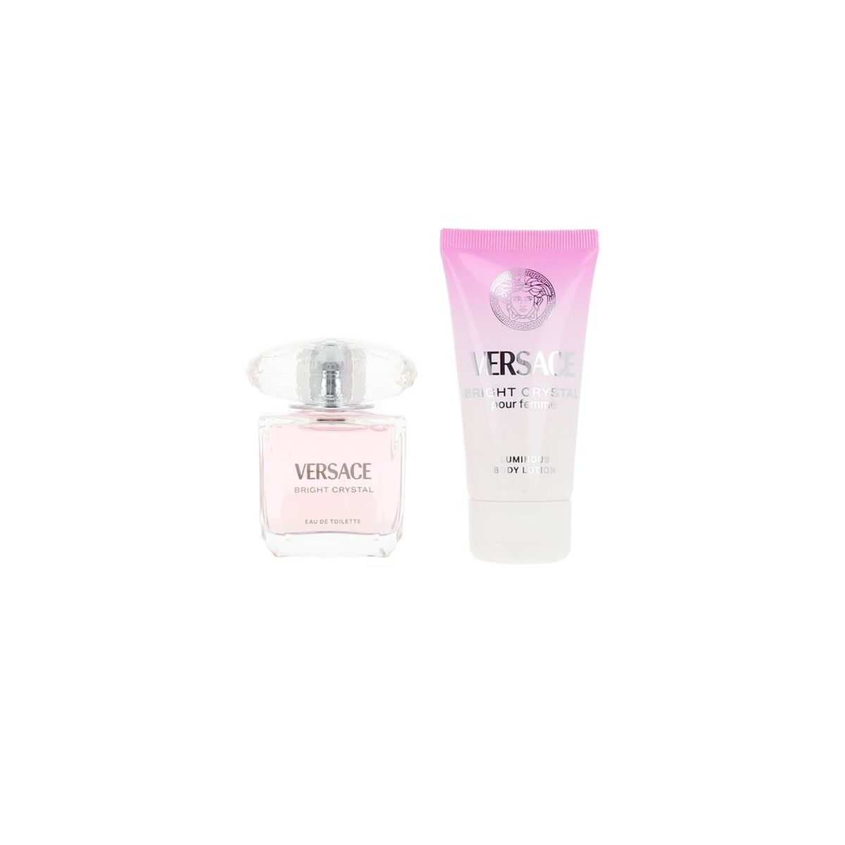 Dameparfumesæt Versace BRIGHT CRYSTAL 2 stykker til kvinder produktemballage