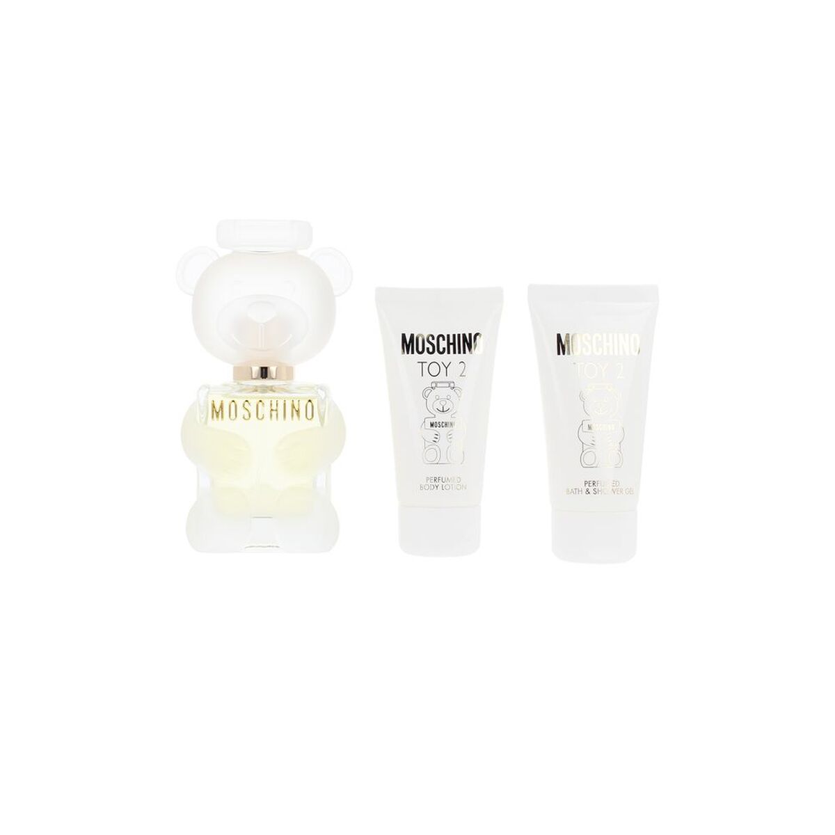 Unisex' parfumesæt Moschino TOY 2 3 stykkers produktemballage