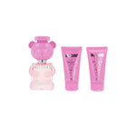 Dameparfumesæt Moschino TOY 2 BUBBLE GUM 3 stykker til kvinder produktemballage