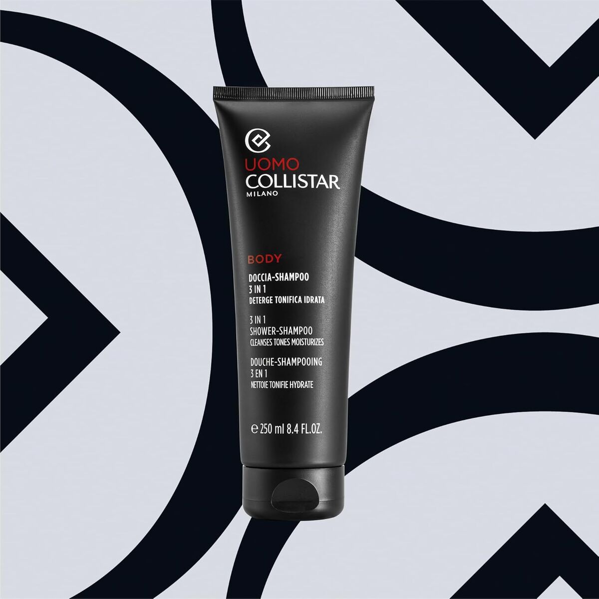 Shampoo Collistar UOMO 250 ml til mænd shampooflaske