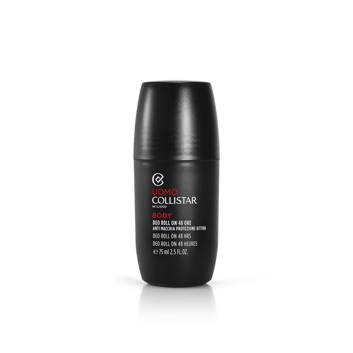 Spray Deodorant Collistar UOMO 75 ml til mænd produktemballage