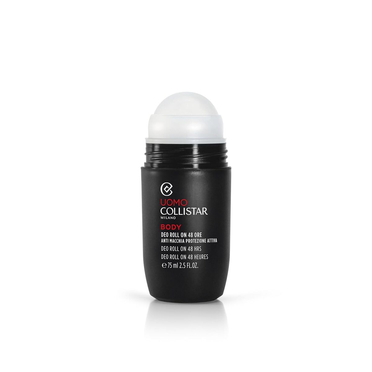 Spray Deodorant Collistar UOMO 75 ml til mænd produktemballage