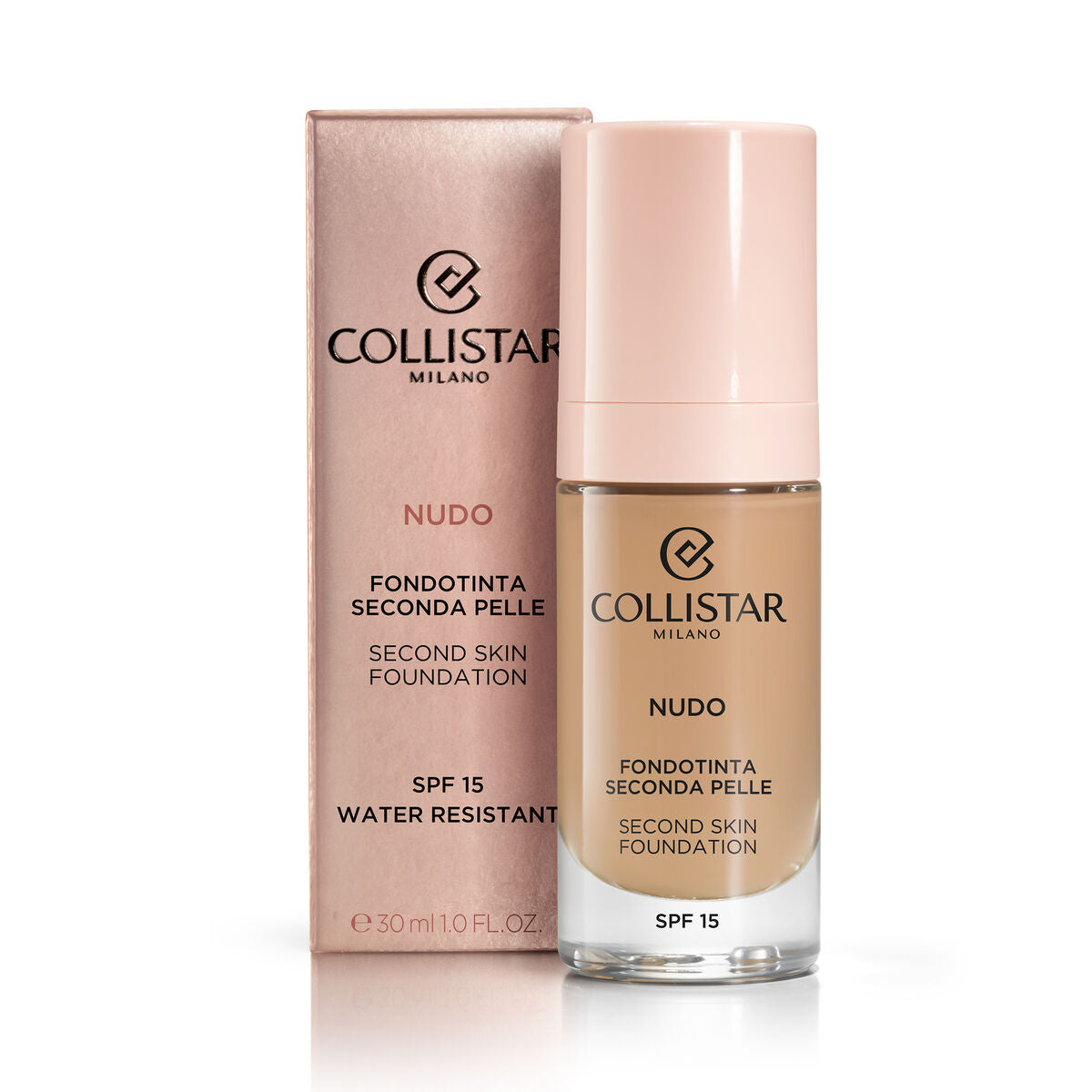 Fluid Foundation Make-up Collistar NUDO Nº 3N Naturale Spf 15 30 ml makeup emballage