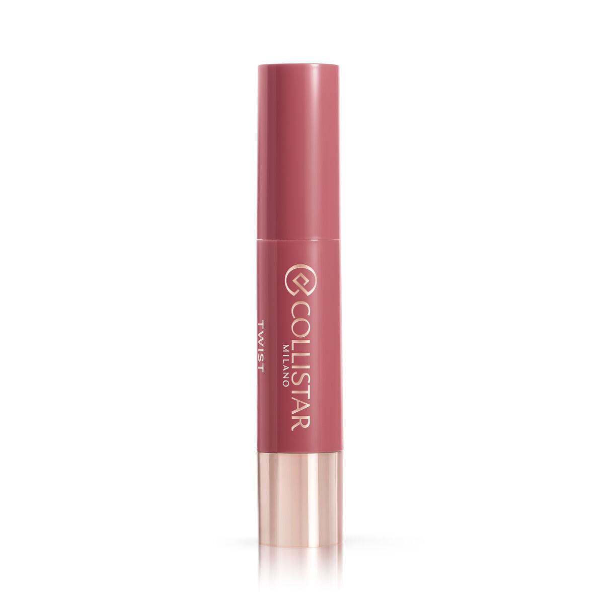 Farvet læbepomade Collistar TWIST BALMY GLOSS Lilla Nº 203 Legno di rosa 2,8 g 2,8 g til hudplejeemballage til kvinder