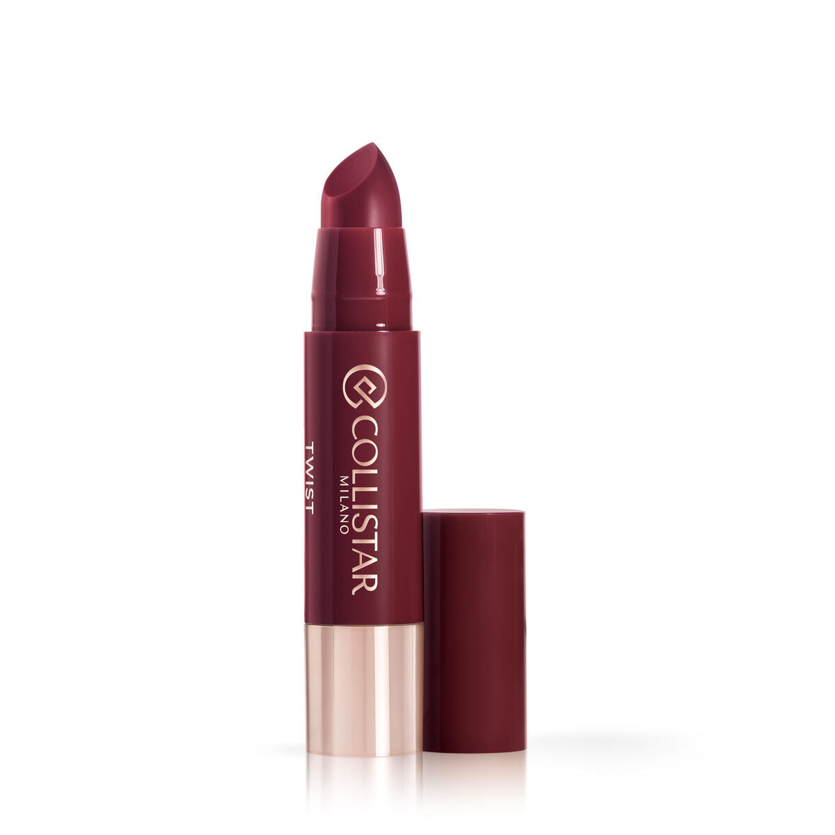 Farvet læbepomade Collistar TWIST BALMY GLOSS Nº 214 Bourgogne 2,8 g 2,8 g til hudplejeemballage til kvinder