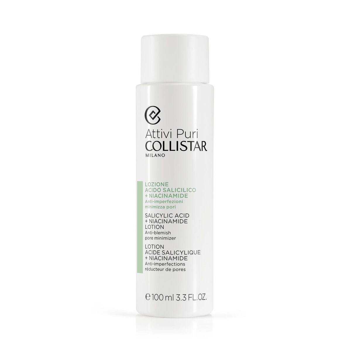 Toning Lotion Collistar Attivi Puri 100 ml hudplejeemballage