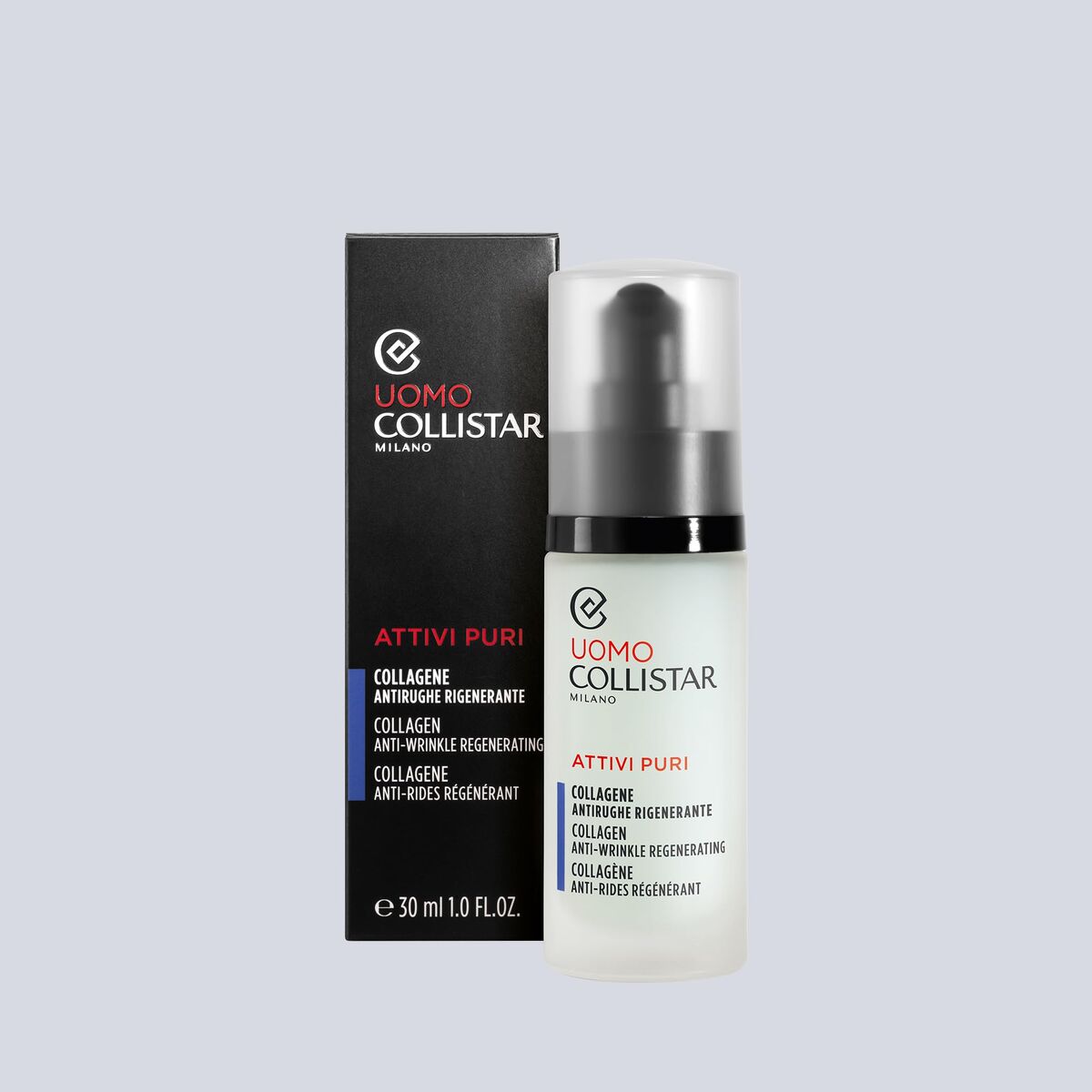 Facial Cream Collistar UOMO 30 ml til mænd hudplejeemballage